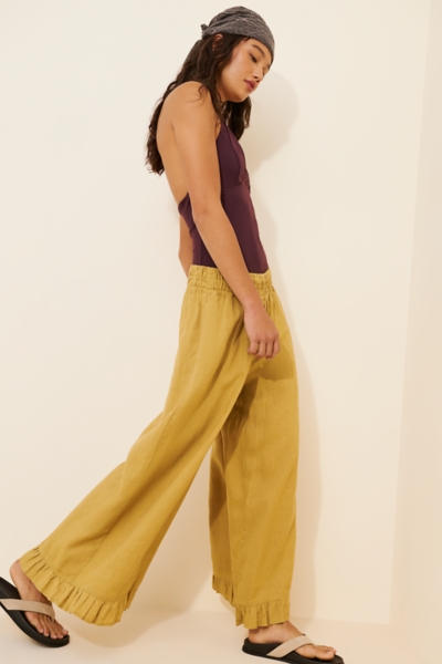 The Somerset Linen Petticoat Crop Pants | Nuuly
