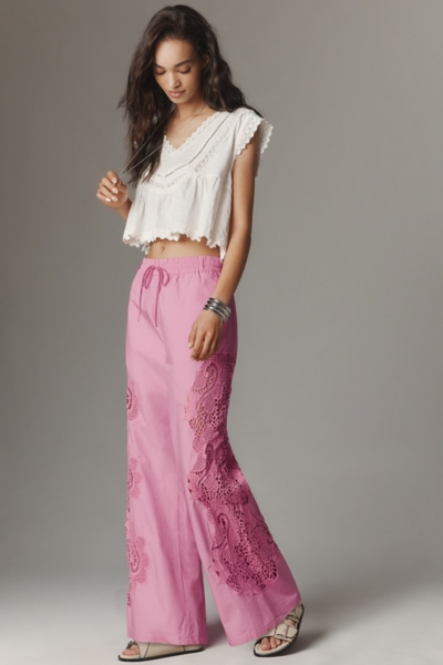 The Brooklin Embroidered Track Pants | Nuuly