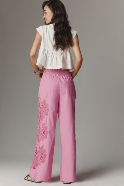 【pellicule】rose metro pants The Brooklin Embroidered Track Pants | Nuuly