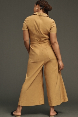 Culotte jumpsuit with short sleeves on sale