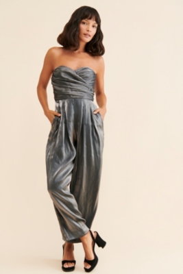 Strapless Shine Jumpsuit | Nuuly