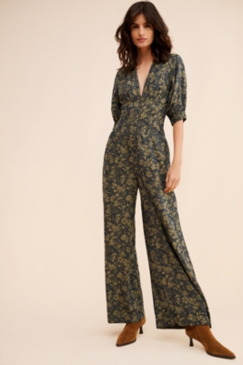未使用★Ameri★MEDI PUFF SLEEVE ROMPERSオケージョン Ameri（アメリ）の「MEDI PUFF SLEEVE ROMPERS（つなぎ