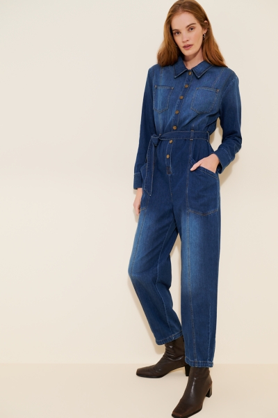Relaxed Denim Utility Jumpsuit | Nuuly