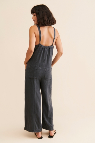 V-Neck Linen Jumpsuit | Nuuly