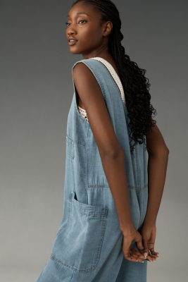 Zip-Front Wide-Leg Overalls | Nuuly