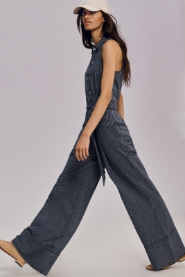 Halter Shirting Jumpsuit