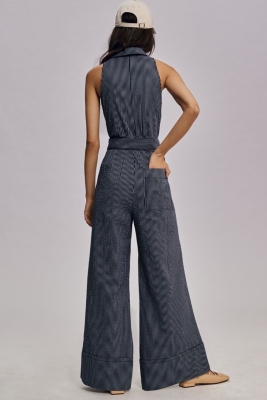 Halter Shirting Jumpsuit