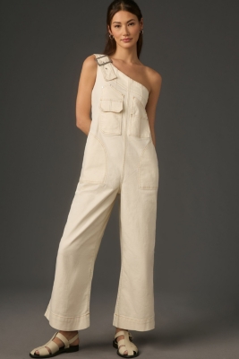 One-Shoulder Utility Overalls | Nuuly