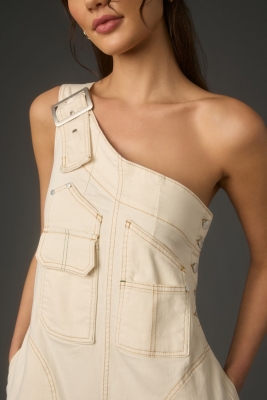 One-Shoulder Utility Overalls