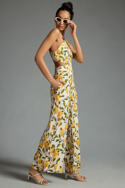 Halter Cutout Wide-Leg Jumpsuit | Nuuly