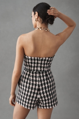 Strapless Tweed Romper | Nuuly