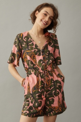 Sunset Palm Romper | Nuuly Rent