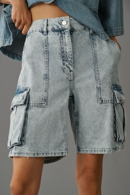 Beachy Cargo Denim Shorts | Nuuly