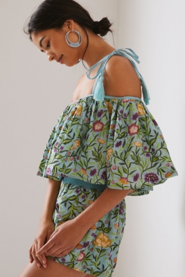 サロペット・オーバーオール・オールインワン NORA FLOWER EMBROIDERY ROMPERS Never Ending Summer - Strappy Jumpsuit for Women | Roxy
