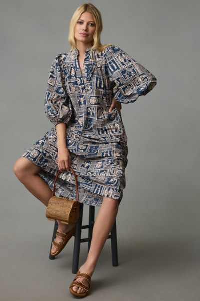 tunic midi dresses Apricot Button Belt Tunic Midi Dress & Reviews - Apricot - Dresses