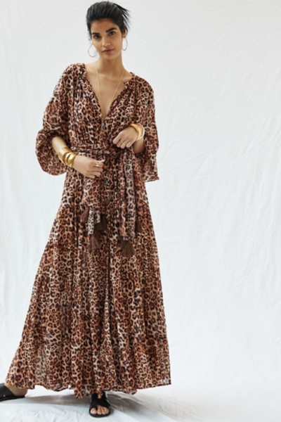 Leopard Tiered Maxi Dress | Nuuly