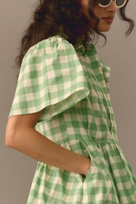 Gingham Midi Shirt Dress | Nuuly