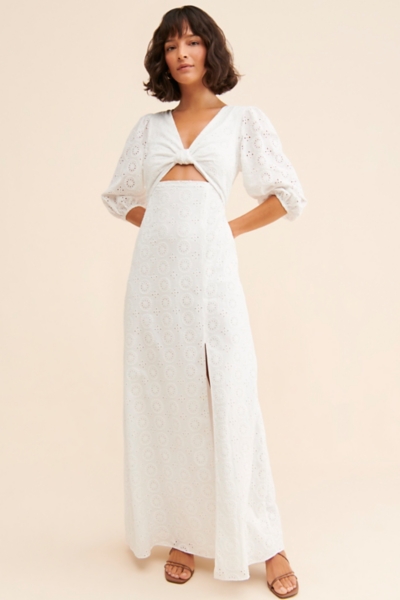 eyelet cut out dress Eyelet Cutout Dress