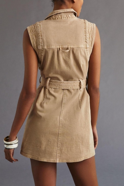 Utility Button-Front Mini Dress | Nuuly