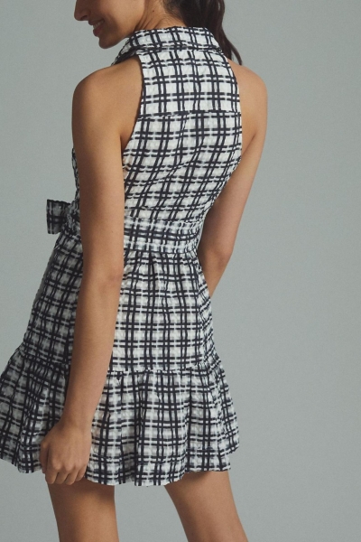 Plaid Mini Flounce Dress | Nuuly