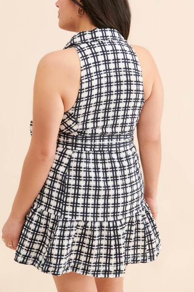 Plaid Mini Flounce Dress | Nuuly