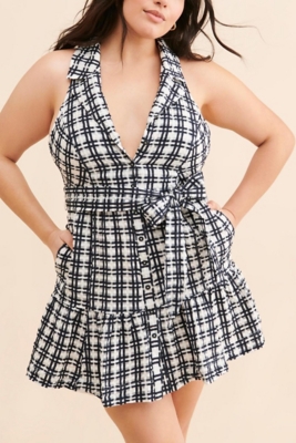 Plaid Mini Flounce Dress | Nuuly