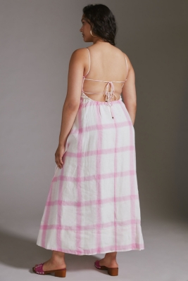 Anthropologie online tie back maxi dress