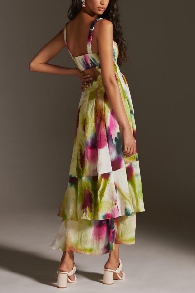 waist drop maxi dress Pleated Drop Waist Maxi Dress main image 0