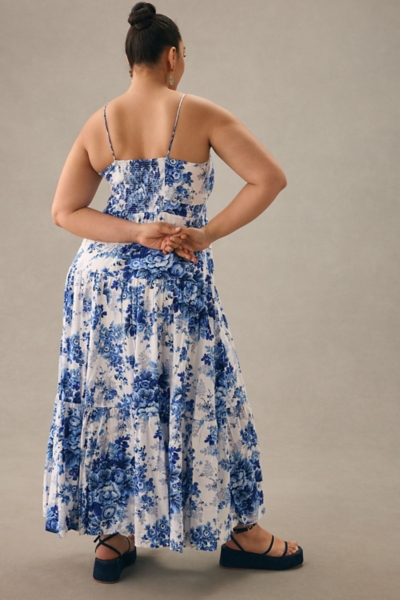 fall drop waist dress Floral Maxi Dress, Fall Brown Autumn Long Flowers Spaghetti Straps Women Sleeveless Casual Cute Designer Elegant Plus Size Cocktail Designer 5XL / main image 1