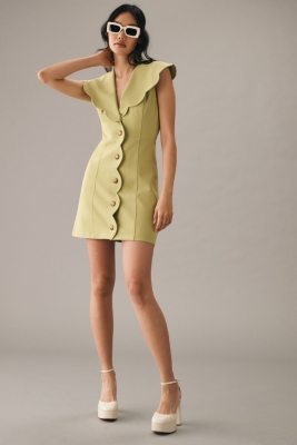Long-Sleeve Ruched Mini Dress