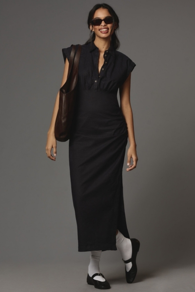 knee length dresses for ladies Amandine White Open-Back Cap-Sleeve Midi Dress (Final Sale-US Only), Xs / White