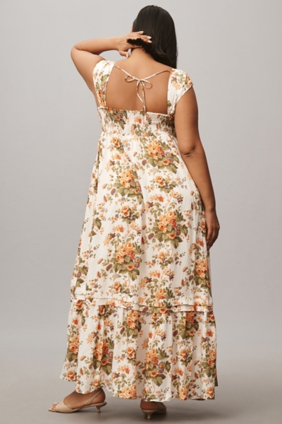 anthropologie sleeveless square neck maxi dress By Anthropologie Sleeveless Square-Neck Maxi Dress