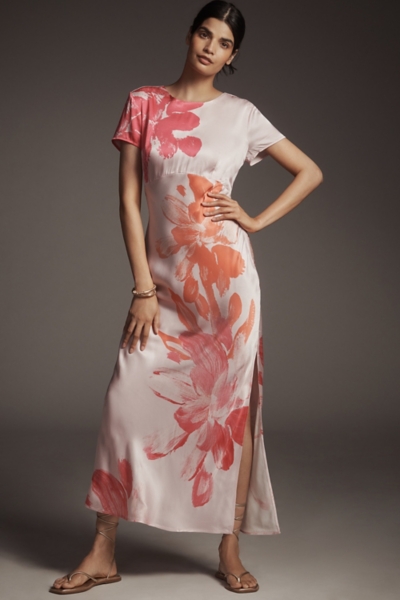 chinese dress ladies Melrose Satin Chiffon Maxi Dress main image 0