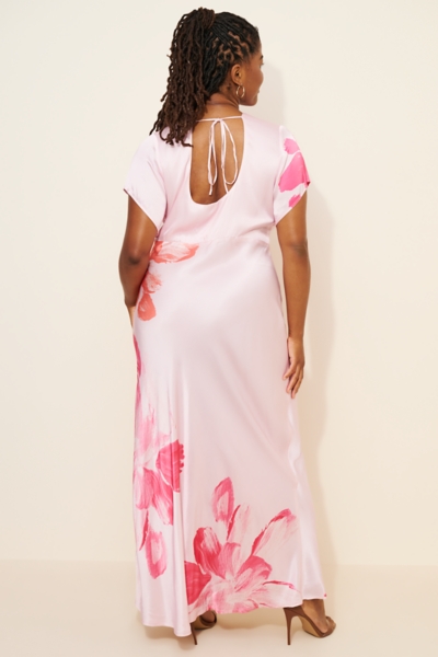 strapless open back dress Ruched Side-Slit Maxi Skirt by Anthropologie main image 0