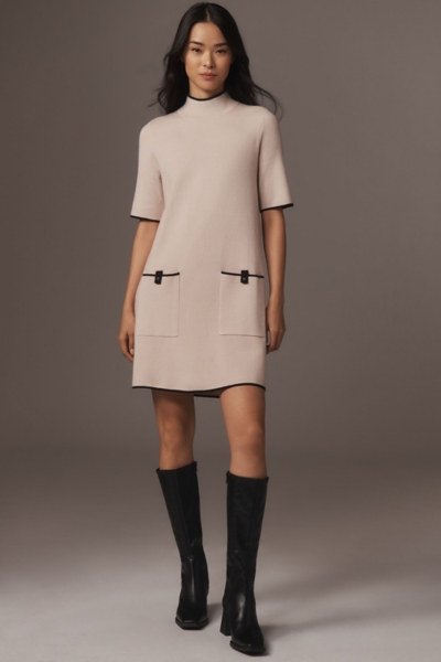 The Annalise Mock-Neck Mini Sweater Dress | Nuuly