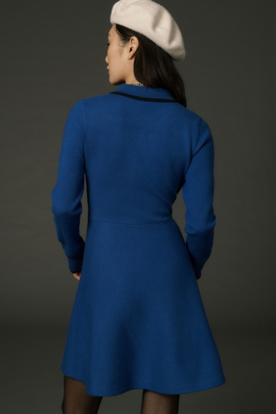Long-Sleeve Half-Zip Sweater Mini Dress | Nuuly