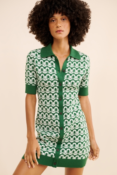 off the shoulder rib knit dress Ingrid main image 0