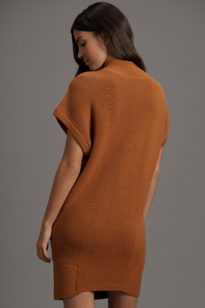 Short-Sleeve Mock-Neck Sweater Mini Dress | Nuuly