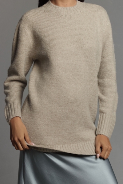 Long-Sleeve Twofer Sweater Slip Midi Dress | Nuuly