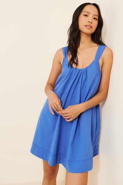 maeve sleeveless back-cutout a-line mini dress Maeve Sleeveless T-Back Blazer Mini Dress