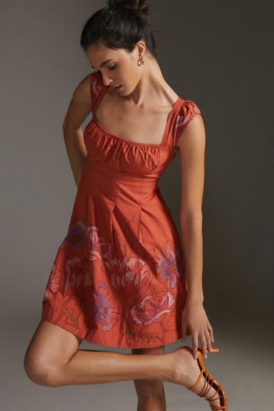 Embroidered Mini Dress | Nuuly