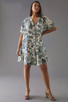 Printed Puff-Sleeve Tunic | Nuuly