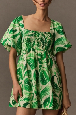 Smocked babydoll dress hotsell