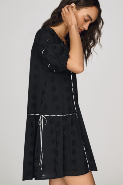 Cotton Eyelet Mini Dress