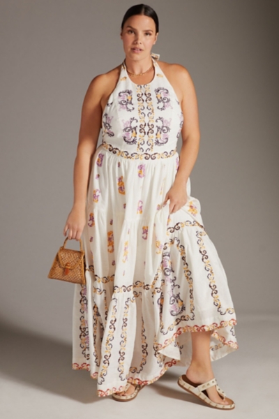 Halter Open Back Midi Dress | Nuuly