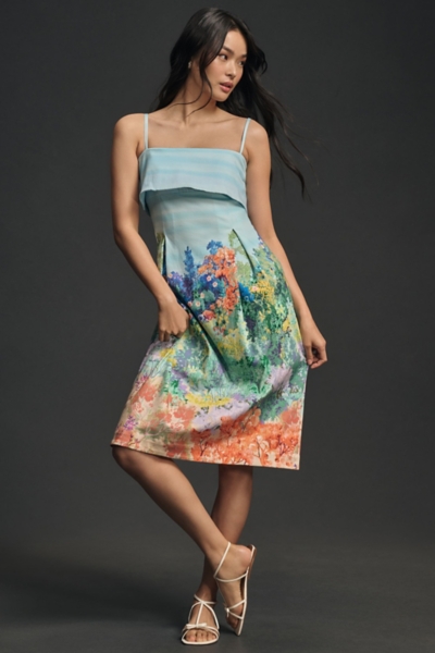 Sleeveless Printed Knee-Length Dress | Nuuly