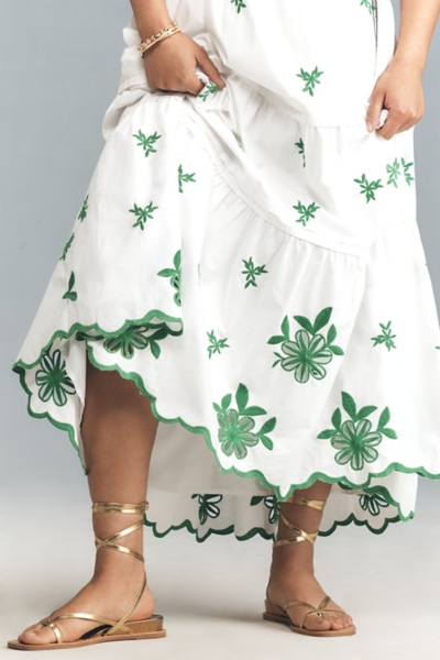 the somerset embroidered maxi dress product info and reviews  The dress that truly needs no introduction The Somerset Maxi from  @anthropologie  They call it iconic for a reason  this beauty has the  perfect soft A-line silhouette, a smocked