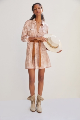 Anthropologie Pilcro deals Pink Tie Dye Utility Mini Dress