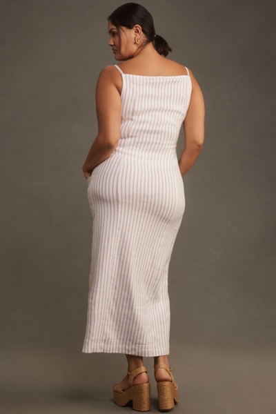 green and white striped midi dress The Pelham Striped Midi Dress in Kelly Green – Piper & Scoot