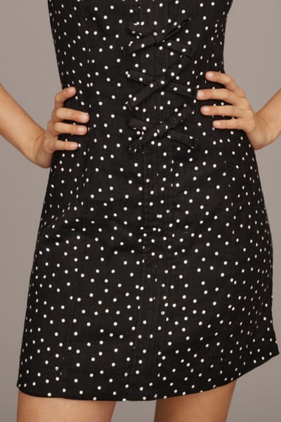 Collared Halter Linen Mini Dress | Nuuly